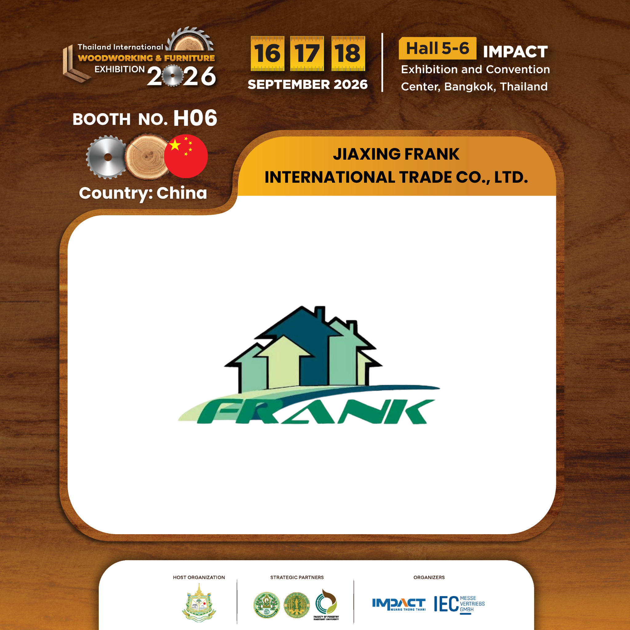 JIAXING FRANK INTERNATIONAL TRADE CO., LTD.