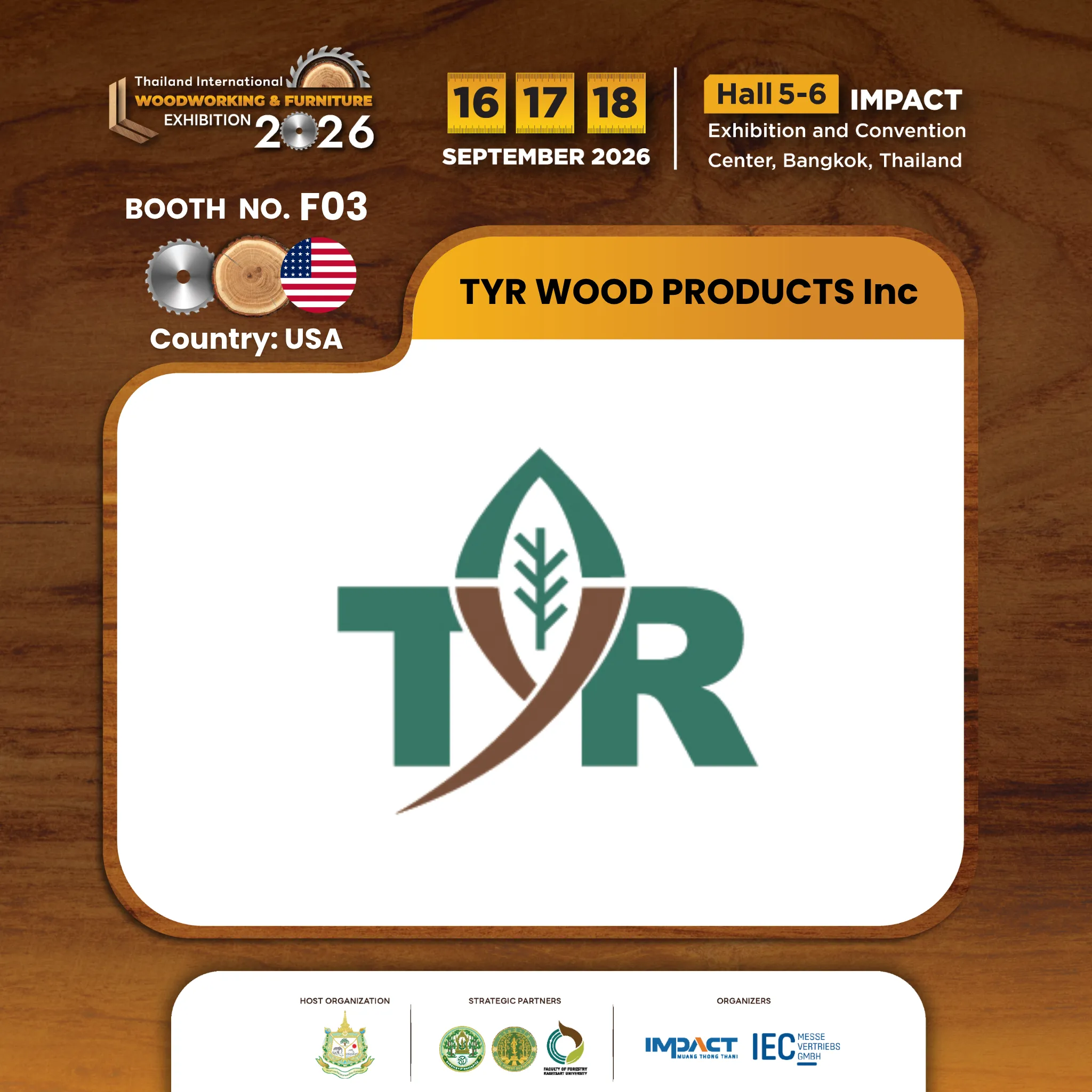 TYR WOOD PRODUCTS Inc