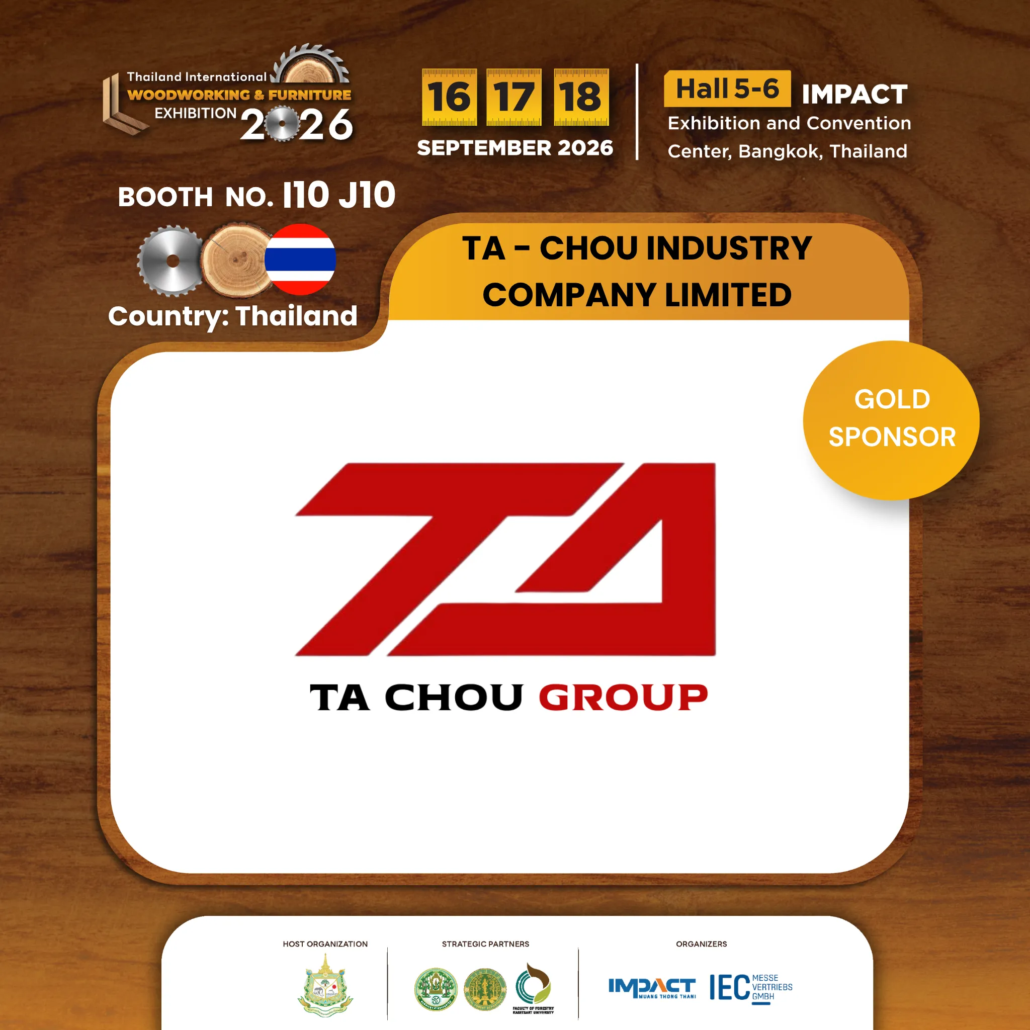 TA - CHOU INDUSTRY COMPANY LIMITED (Gold Sponsor)